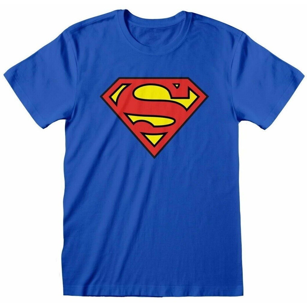 2024 【HOT】 เสื้อยืดแขนสั้น DC Comics Superhero Pop Superman Marvel ที่ได้รับอนุญาตอย่างเป็นทางการ พร้อมโลโก้