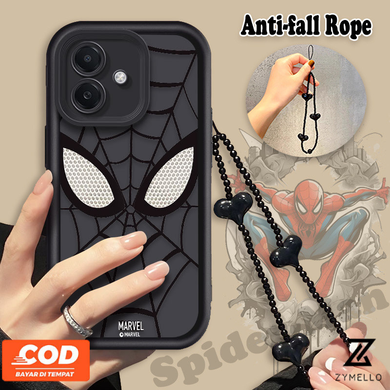 Case สำหรับ Samsung A35 A55 A05 A15 A12 A14 A03 A04 A13 A53 A54 A24 A32 A34 s23fe A23 A73 s21fe s23ultra แฟชั่นสาย Spider-Man กันกระแทก TPU เคสโทรศัพท์