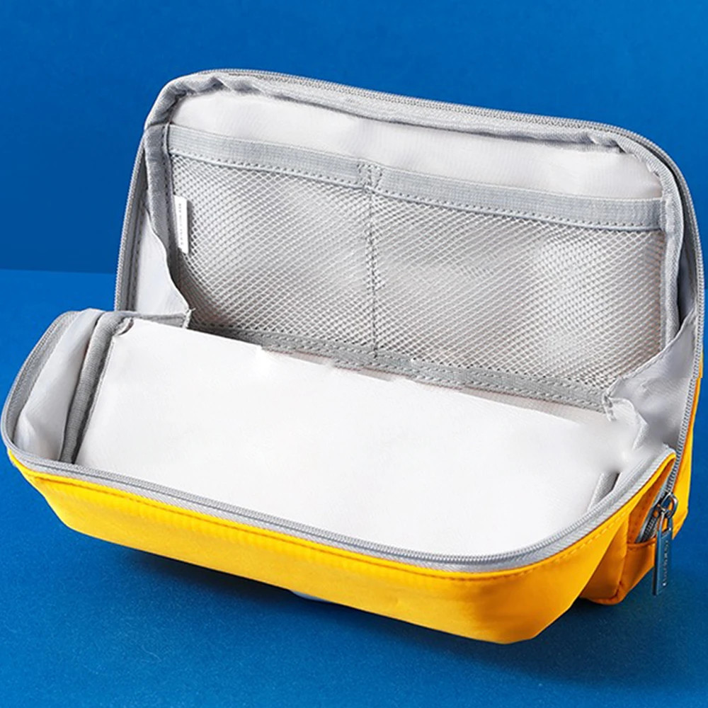 ญี่ปุ่นโคคูโยกรณีดินสอวิทยาเขตจํากัดความจุขนาดใหญ่โต๊ะยืนอเนกประสงค์ถุงเก็บน่ารักที่เรียบง่ายนักเรียนเครื่องเขียน โจ621 - รูปที่ 3