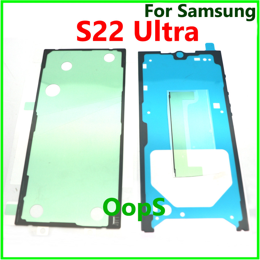 สําหรับ Samsung Galaxy S22 Ultra หน้าจอ LCD ฝาหลังแบตเตอรี่สติกเกอร์เทปกาวกันน้ําใหม่