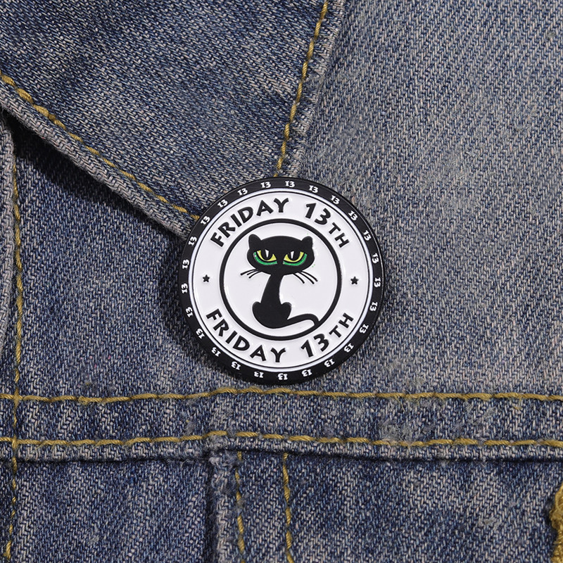 การ์ตูน50สีดําแมวป้ายเคลือบเข็มกลัดแฟชั่นกระเป๋าเป้สะพายหลังเสื้อผ้าอุปกรณ์เสริมของขวัญเครื่องประดับสําหรับเพื่อน - รูปที่ 6