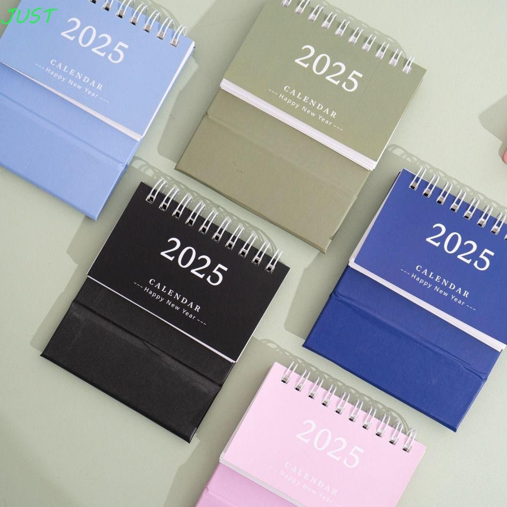 แค่ 2024-2025 ปฏิทิน, ปฏิทินตั้งโต๊ะขนาดเล็ก 18 เดือนที่สร้างสรรค์, ของขวัญหนา 2025 ปฏิทินพลิกยืนเรียบง่ายตกแต่งโต๊ะ