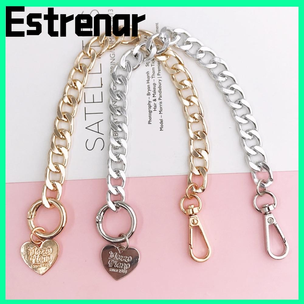 Estrenar กระเป๋าโซ่,รักจี้โซ่โลหะยาว,คุณภาพสูงElectroplated โลหะ DIY Clas กระเป๋ากรอบหัวเข็มขัดสําหรับกระเป๋าอุปกรณ์เสริม