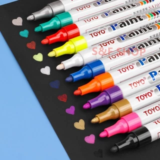 ปากกาเขียนยาง TOYO Paint ปากกา​อเนกประสงค์​ เขียนล้อรถยนต์/พลาสติกและอื่นๆ **ของแท้**#ปากกาเขียนยาง​ #ปากกาเขียนเหล็ก