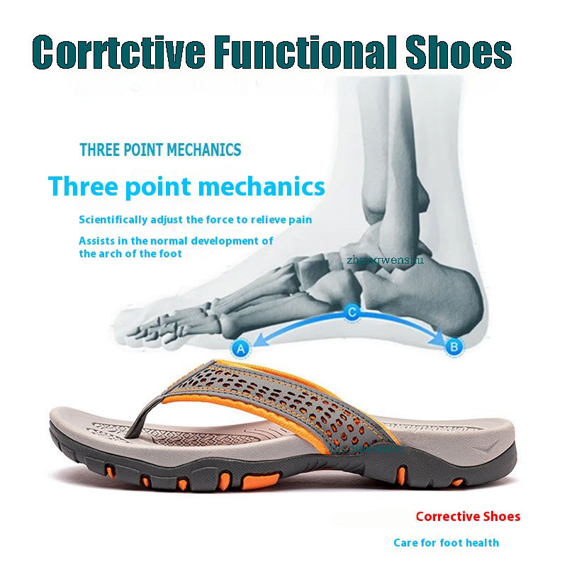 ขนาดใหญ่ 47 48 49 50 เท้าแบนเฉพาะรองเท้าแตะ Arch Support Flip-Flops Hallux Valgus Correction รองเท้าแตะผู้ชาย
