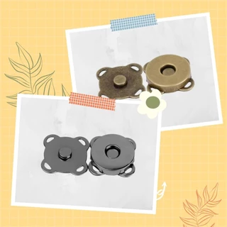 กระดุมแม่เหล็ก แบบเย็บติด แบบขาหนีบ กระดุมแป๊ะ แป๊ะสอย งาน DIY