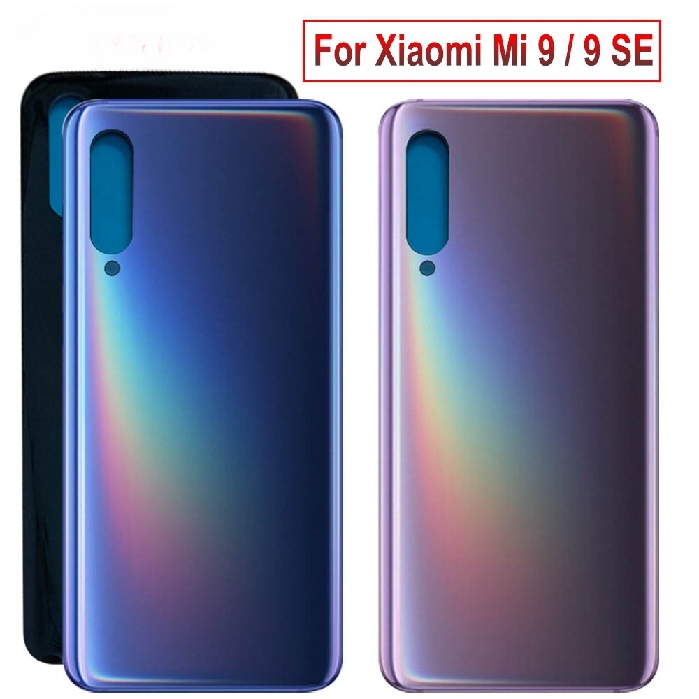 ใหม่สําหรับ xiaomi mi 9 ฝาหลังแบตเตอรี่ด้านหลังประตูกรณีแผงกระจก Mi9 SE อะไหล่สําหรับ xiaomi mi 9 แบตเตอรี่