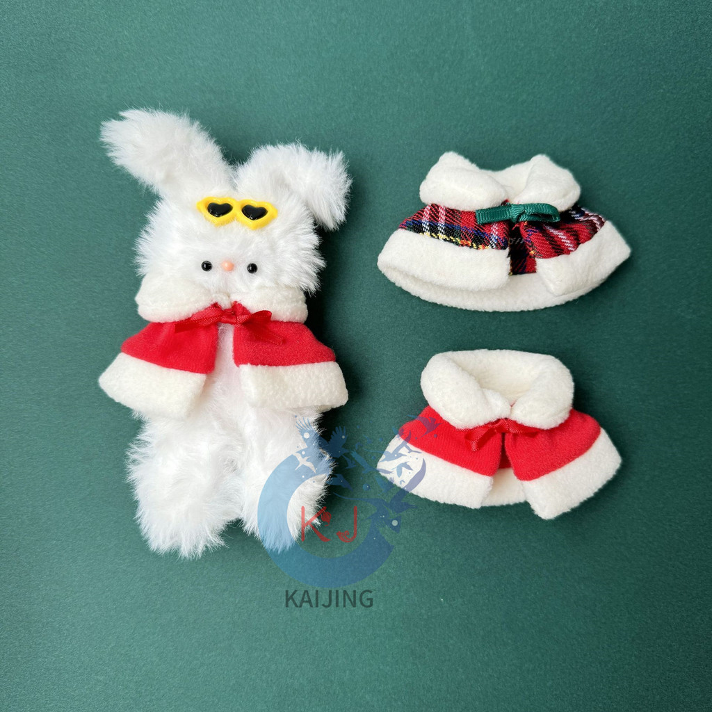 ใหม่คริสต์มาสผ้าขนสัตว์ตุ๊กตาแต่งตัวเสื้อผ้าเสื้อคลุมแฮนด์