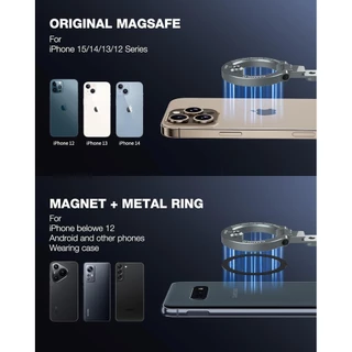 Camolo ที่วางโทรศัพท์แม่เหล็กคู่เข้ากันได้กับรองเท้าเย็นสกรู 1/4 "สําหรับ Magsafe ขาตั้งกล้องเมาท์ไฟเซลฟี่