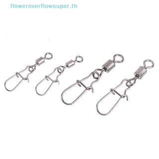 FSTH 200 ชิ้นสแตนเลส rolling หมุน Snap lure connector ตกปลาหมุน snap HH