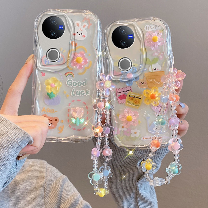เคส VIVO V50 ตุ๊กตาแท่ง เคสโทรศัพท์ซิลิโคนอ่อนนุ่ม TPU โปร่งใส TYGZ1