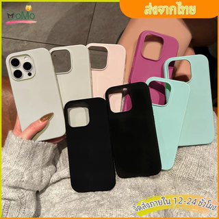 เคสไอโฟนหนัง or iPhone 13 11 เคสนิ่มสีลูกกวาด เอกลักษณ์ เรียบง่าย For iPhone 15 14 12 16 Pro max XS XR 7 Plus 8 Plus