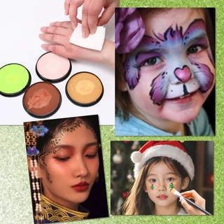 🔺 สีน้ำ ทาหน้า สีพรางหน้า เพ้นท์หน้า สีทาหน้า บอดี้เพ้นท์ กิจกรรมปาร์ตี้ ภาคสนาม ไร้สารพิษ ล้างออกง่าย เกรดพรีเมี่ยม 🔺