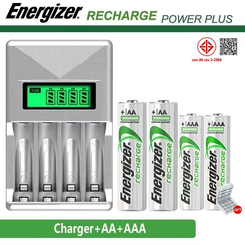 ใหม่ Energizer AA/AAA 1.2V NiMH แบตเตอรี่ชาร์จ + 4 ช่องจอแสดงผล LCD สมาร์ทแบตเตอรี่ Charger US Plug