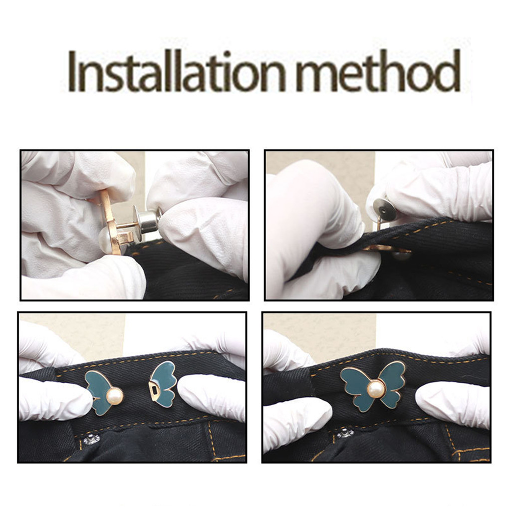 2คู่มุกผีเสื้อเอวcincher Simple Deisgn Low Keyที่มีประโยชน์วัยรุ่น/ผู้ใหญ่Prefer