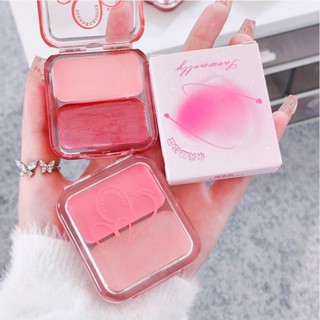 shiny.girl: บลัชออน เนื้อครีม ให้ความชุ่มชื้น กันน้ํา สีชมพู…