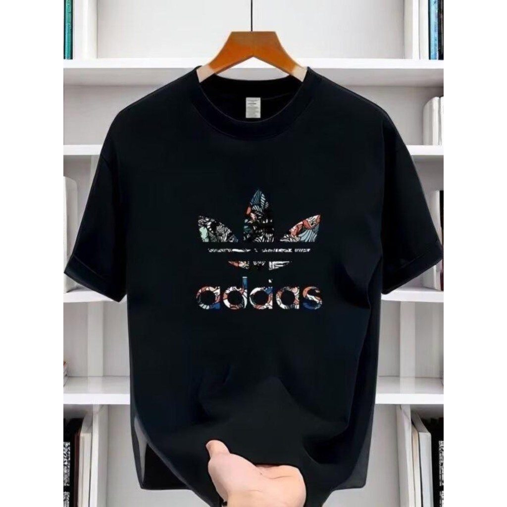 เสื้อยืด อาดิดาส เสื้อยืดผ้าฝ้ายแท้คอกลมแขนสั้นใส่สบายระบายอากาศ ไม่จํากัดเพศ เตรียมการจัดส่งภายใน 24 ชั่วโมงซื้อด้วยความมั่นใจ