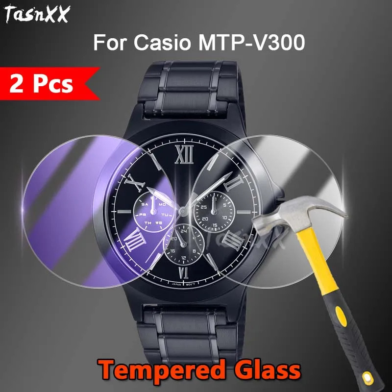 1/2/3/5 PCS สําหรับ Caxio MTP-V300 สมาร์ทนาฬิกา 2.5D Ultra Slim HD Clear/Anti สีม่วง 9H กระจกนิรภัยป้องกันหน้าจอฟิล์ม