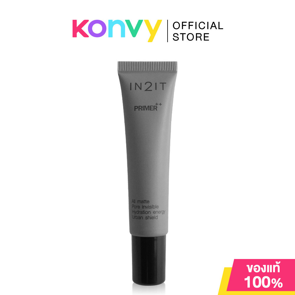 In2It Primer++ 15g #PMP ไพรเมอร์เนื้อกำมะหยี่บางเบา.