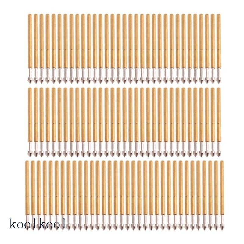 Kool Professional 16 มม.รอบหัว Pin P75-E2 ฤดูใบไม้ผลิ Test Probe Pogo Pin เครื่องมือทดสอบเหมาะสําหรับ PCB การทดสอบคุณภาพ Mater