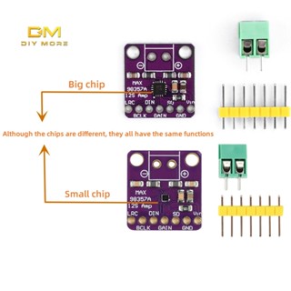 Diymore MAX98357 I2S เครื่องขยายเสียงโมดูลเครื่องขยายเสียง F…