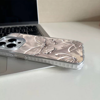 สีใสกากเพชร สำหรับรุ่นไอโฟน 16 15 7 8plus x xr xsmax 17 16 11 14 12 13 15 Pro max 16 Pro เคสไอโฟน11ผีเสื้อทอง