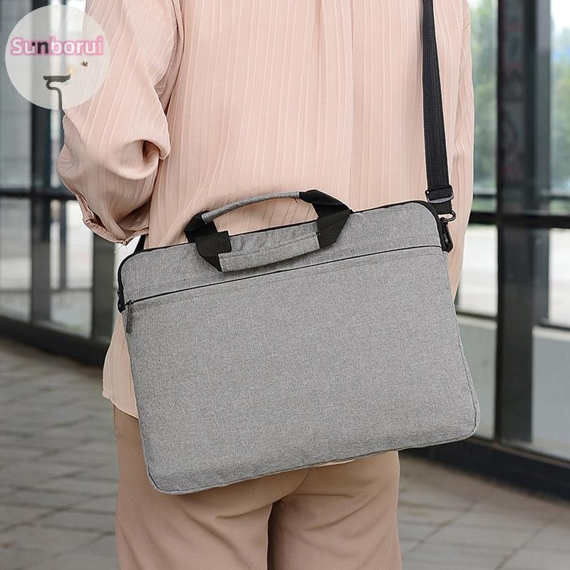 Sunborui 14 15 นิ้วกระเป๋าแล็ปท็อปกระเป๋าถือโน้ตบุ๊คCrossbodyสําหรับ MacBook Air Pro 13 14 15 Xiaomi Hp Lenovo Dell TH