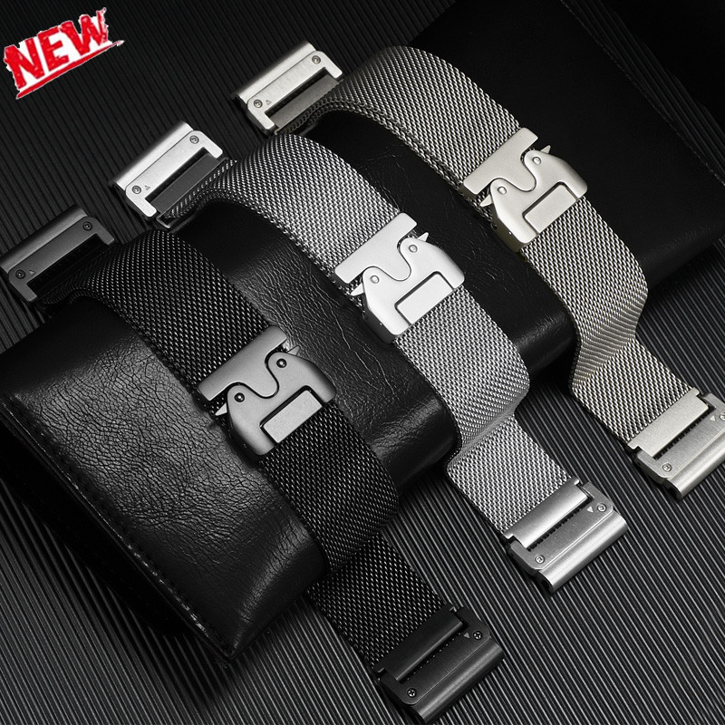 26 มม.สําหรับนาฬิกา Garmin Fenix 7X 7XPro นาฬิกา Garmin epix Pro 51 มม.ผู้ชายธุรกิจสําหรับ Garmin Instinct 2X สร้อยข้อมือพลังงานแสงอาทิตย์