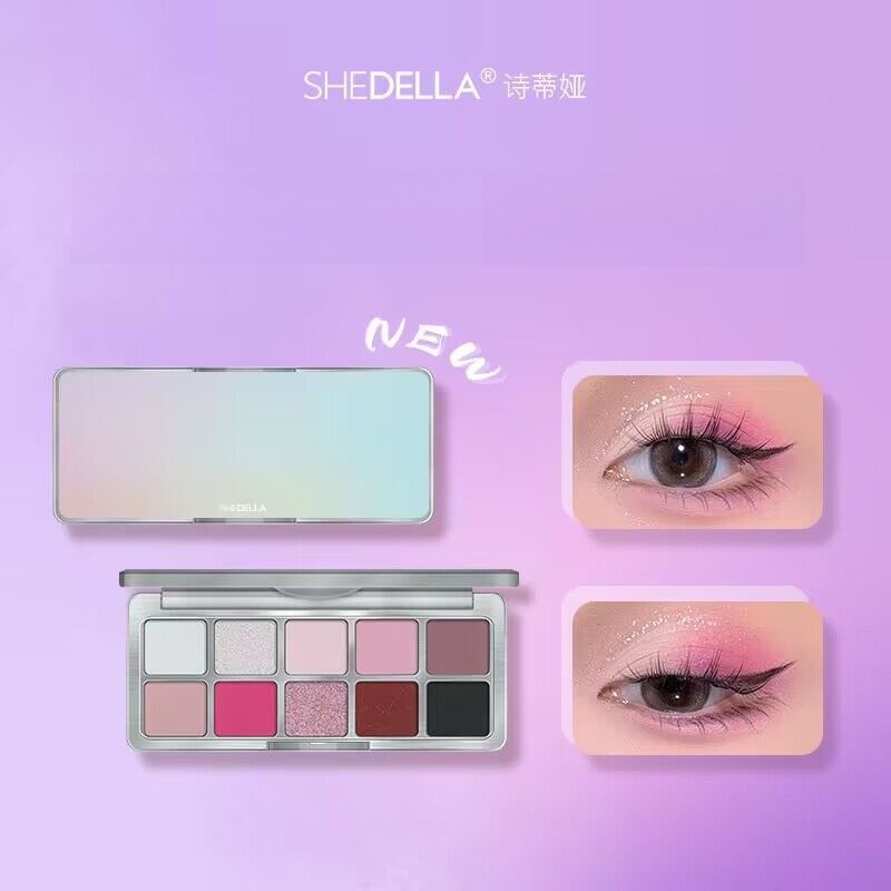 Shedella Matte Brightening Eyeshadow Palette กันน้ําและป้องกันเหงื่อ
