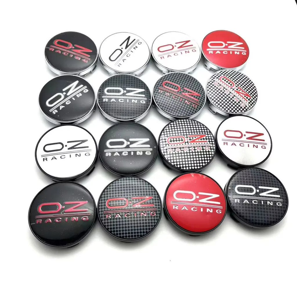 4 ชิ้น/ล็อต 60 มม.OZ RACING OZ รถศูนย์ล้อ Hub Rim Cap จัดแต่งทรงผมฝาครอบ Emblem Badge อุปกรณ์เสริมสํ