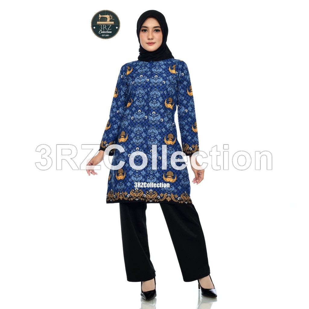 B3 Womens Korpri Batik Tunic Womens Korpri Uniform ล่าสุด Korpri Gamis