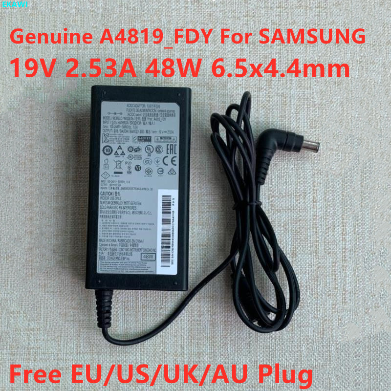 ของแท้ 19V 2.53A 48W A4819_FDY A4819-KSML อะแดปเตอร์ AC สําหรับ SAMSUNG UA32J4088AJXXZ BN44-00835A T