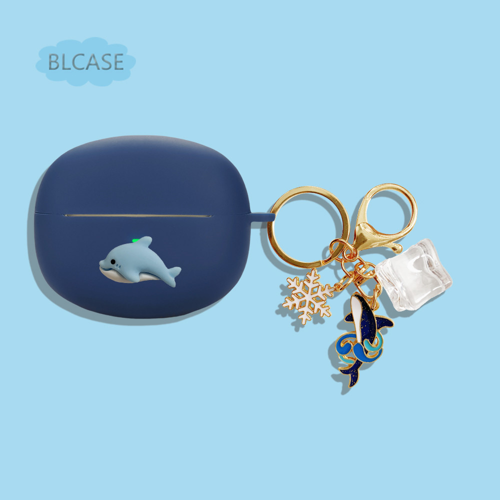 Earphone Case for 1More S20/S20  pro Protective Cover Silicone Earphone Soft Shell Whale Earphone Co