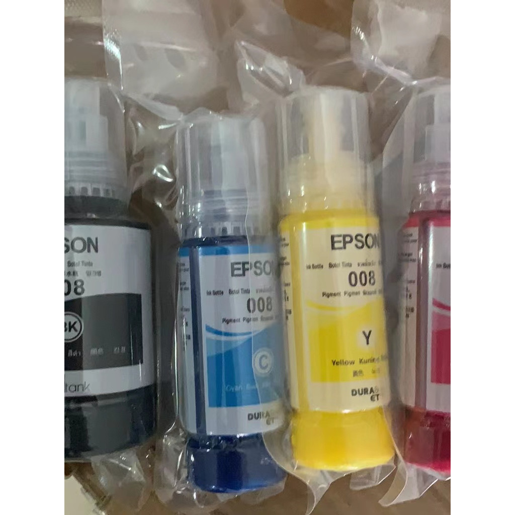 หมึกแท้ EPSON 008 4 สี (ไม่รวมกล่องบรรจุภัณฑ์)
