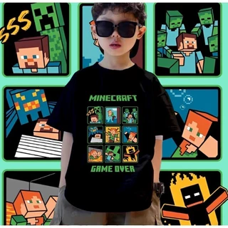 🍒 เสื้อเด็ก Minecraft Jj & Mikey Maizen เสื้อเกมส์ สำหรับเด็กและผู้ใหญ่