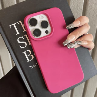 🔥COD🔥Case For iPhone 11 13 12 14 15 16 PRO X XR XS MAX 7 8 PLUS เนื้อลิ้นจี่ กรณีโทรศัพท์แฟชั่น