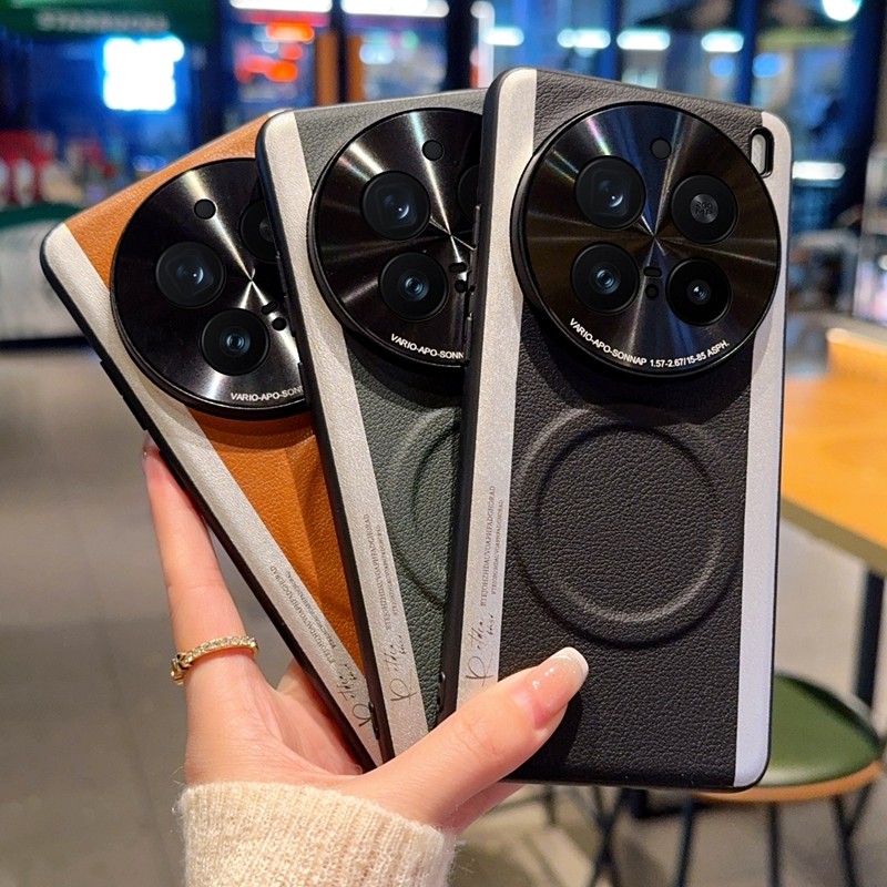 เคสโทรศัพท์สําหรับVIVO X200 Pro Mini X200s X200 Ultraหนังแม่เหล็กสีคมชัดเลนส์โลหะป้องกันการตกฝาครอบ