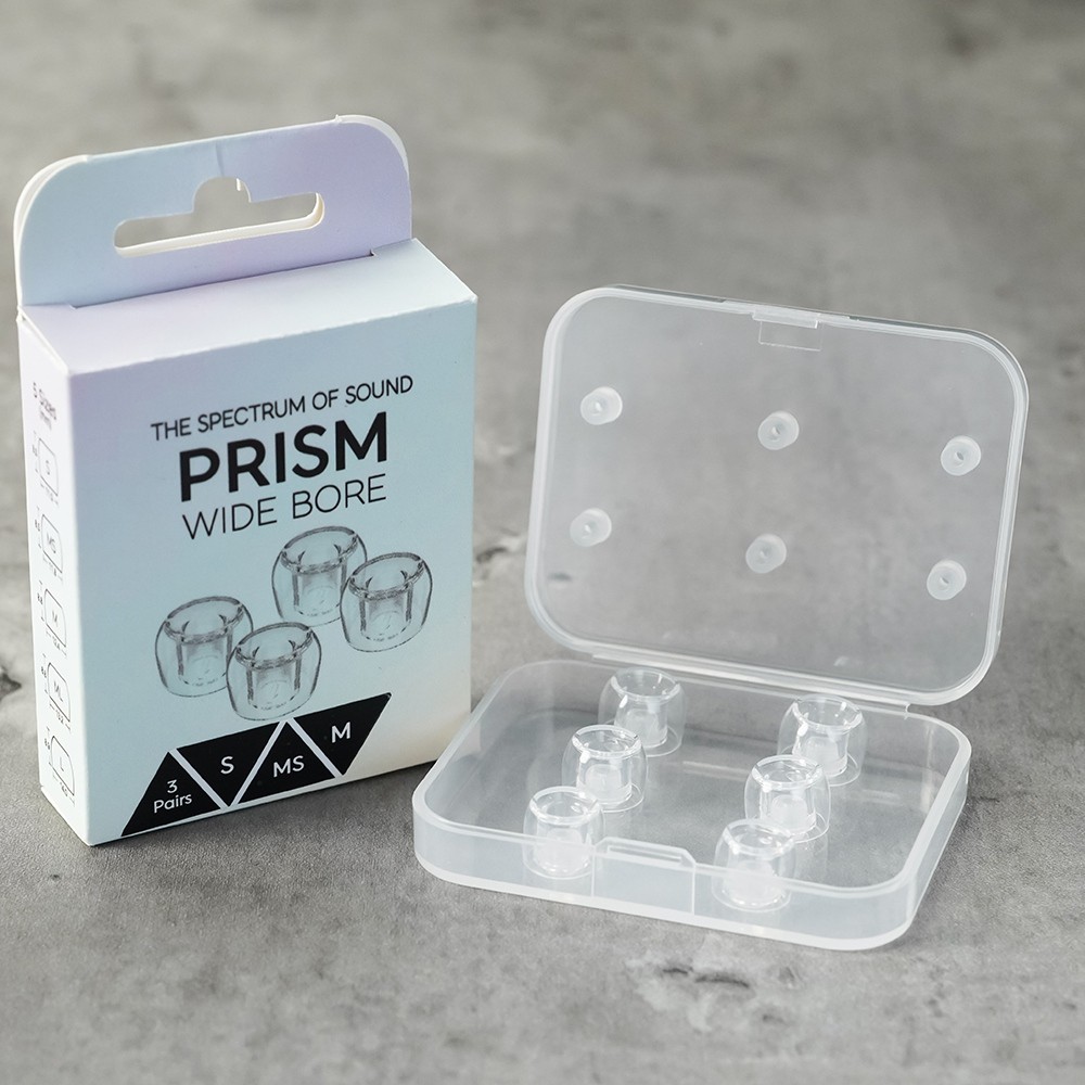 Divinus Prism กว้าง Bore LSR หูฟัง Eartips สําหรับ 4-6 มม.หัวฉีดหูฟังเคล็ดลับสําหรับ AFUL Performer 