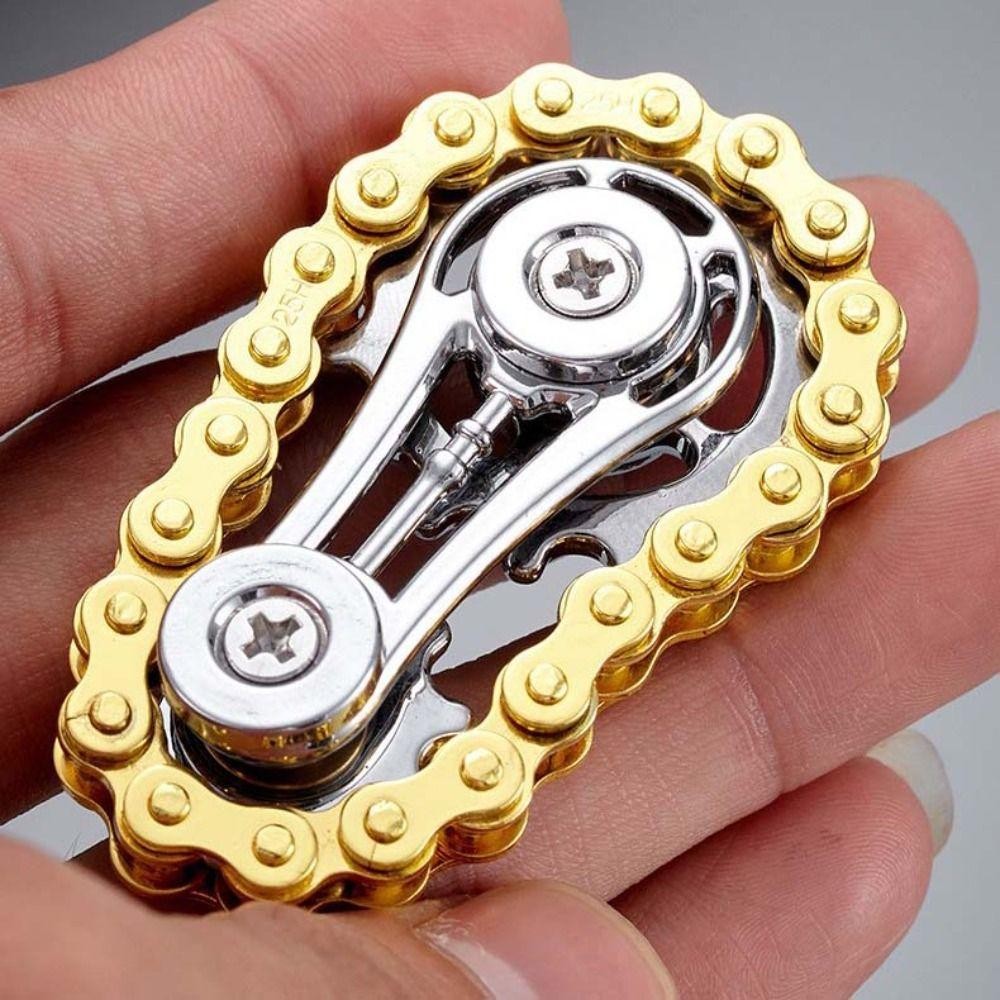 APPEAR Flywheel ปลายนิ้ว Gyro, โลหะจักรยานโซ่ความเครียดบรรเทา Sprocket Fidget Spinner, สไตล์ Antistress ความวิตกกังวลทนทาน Novelty Fidget ของเล่นผู้ใหญ่ ราคา ถูกที่สุด ดีลบีเคเค แกลเลอรีภาพที่ 5