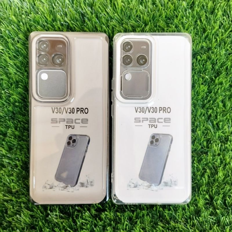 Softcase Vivo V30 / V30 Pro Silicone Casing Clear Black Protect Camera
