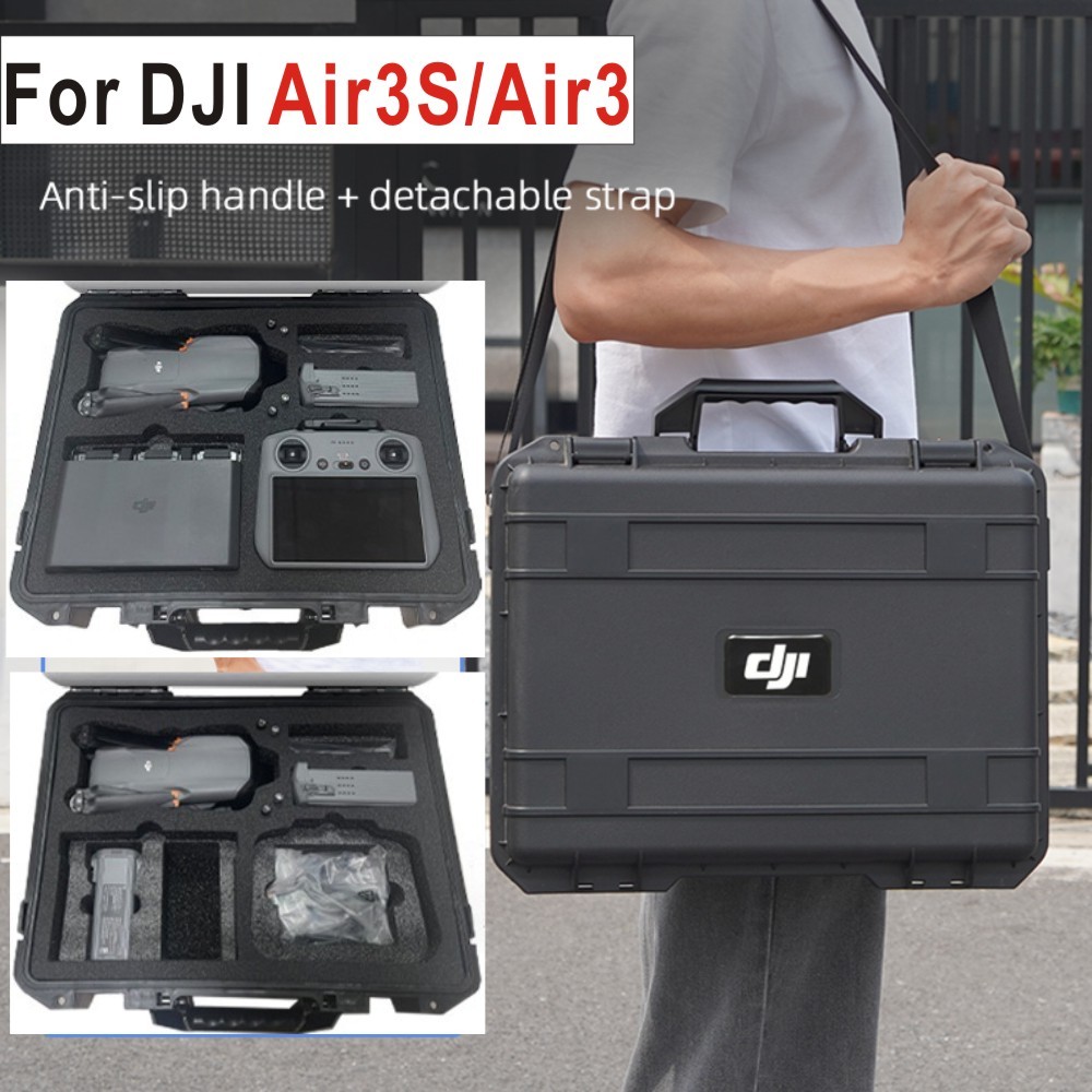สําหรับ DJI Air 3S กล่องป้องกันการระเบิดสําหรับ DJI Air 3S/Air 3 โทรศัพท์มือถือสําหรับไหล่อุปกรณ์เสร