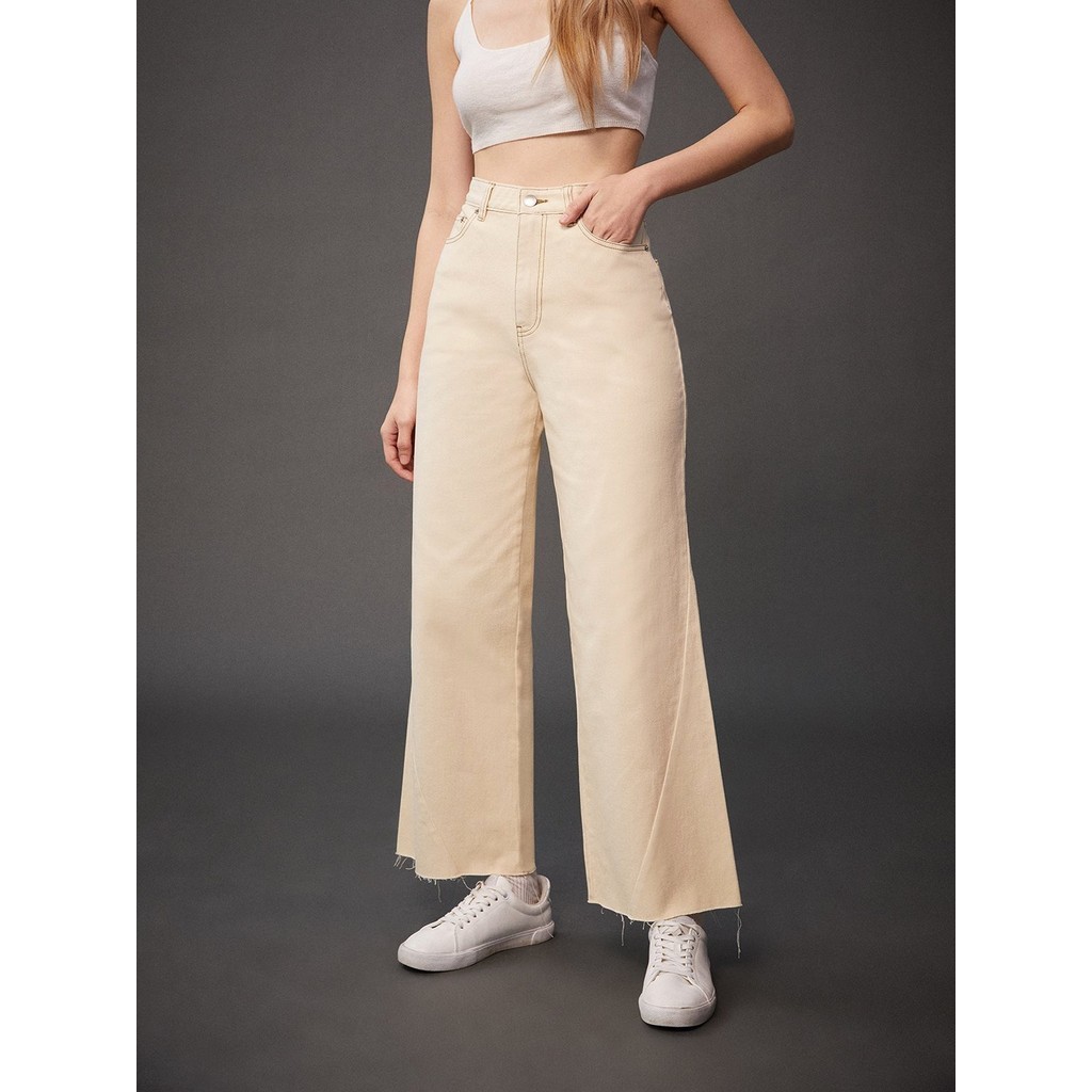 Golden Hour 2024 JVKE  กางเกงยีนส์เอวสูงทรงขาบาน