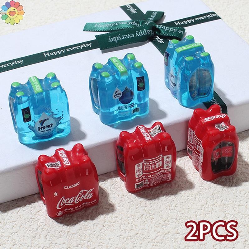 Gogo 2 ชิ้น Miniature ขวดเครื่องดื่ม DIY Handmade พวงกุญแจกาววัสดุตกแต่งของเล่น TH