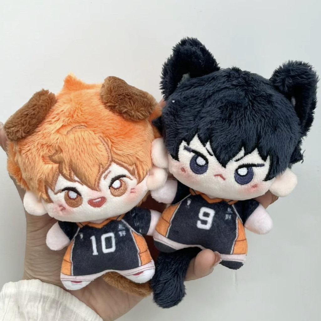 วอลเลย์บอลวัยรุ่นเดิมแท้ 10 ซม.ตุ๊กตาผ้าฝ้าย Tsukishima Eihikari Shoyo Kageyama Feixo Yamaguchi Tadashi