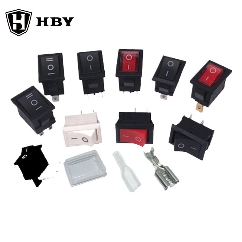 KCD1-101 15*21 มม. 3Pin/4Pin พร้อม LED ON/OFF สวิทช์โยกทางทะเล แดชบอร์ดรถบรรทุก สีแดง/น้ําเงิน/เหลือง/เขียว/ดํา