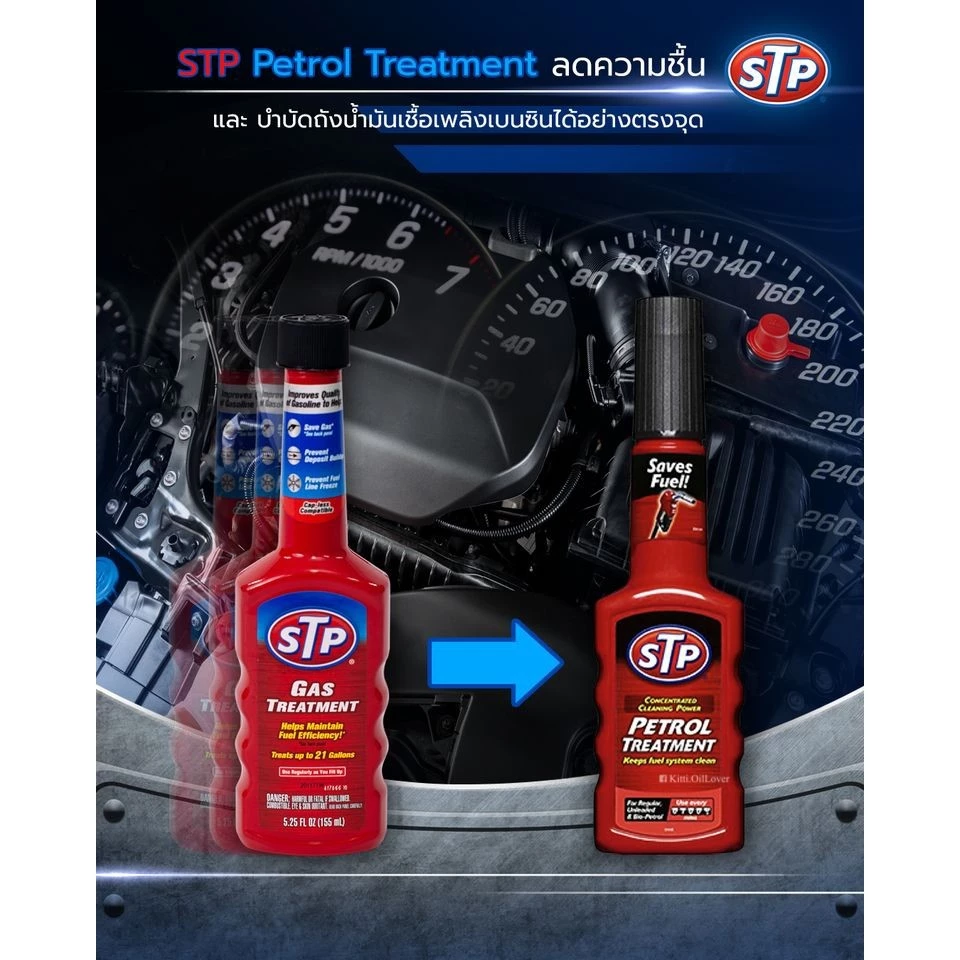 STP petrol treatment 51200 200 ml เดิม gas treatment หัวเชื้อน้ำมันเบนซิน น้ำยาล้างหัวฉีดเบนซิน thumbnail 3