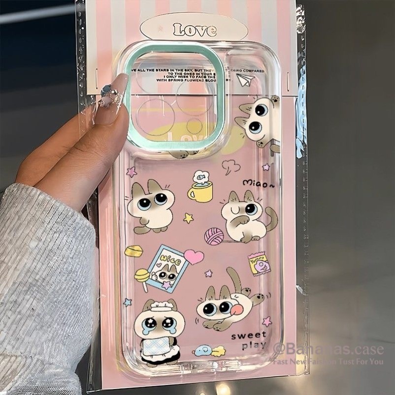 Iphone 16 15 14 13 12 11 Pro Max X XR XS Max 7 8 Plus SE2020 เคสโทรศัพท์น่ารัก Toast Butter Bear Clear Soft Cover