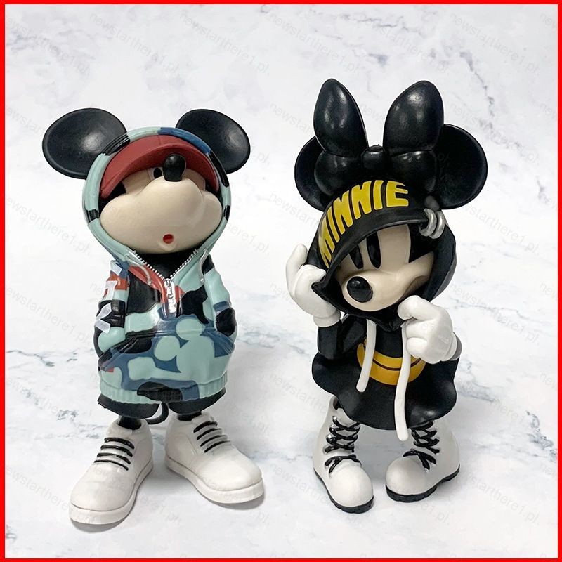 Jason Mickey Mouse Action Figure Disney เสื้อกันหนาวอินเทรนด์ Mickey Mouse และ Minnie Mouse ตุ๊กตาขอ