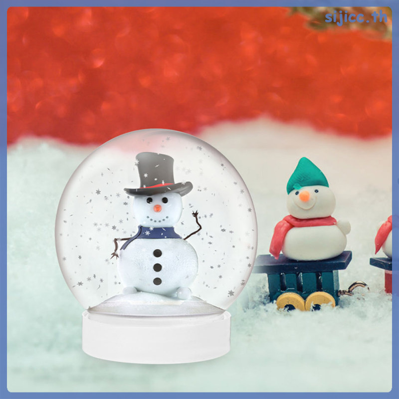 Snow Globe 12 ชิ้นคริสต์มาส Snowball หัตถกรรมทําลูกโลกน้ํา Xmas Empty sijicc