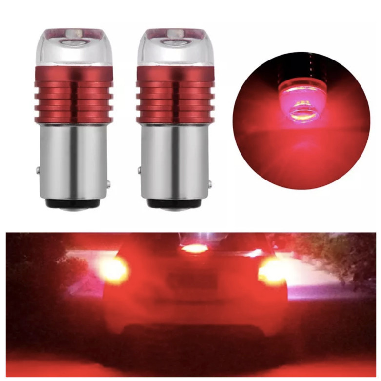 HEXMA  1ชิ้น กระพริบเร็ว ไฟเบรค ไฟท้าย LED สําหรับติดรถยนต์ มอเตอร์ไซ 12V 6W 3smd